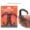 SOL Wiregate Utility Carabiner 8cm Aluminum Hook and Loop 2pcs/Pack