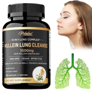 Mullein 肺部清潔劑 - 草藥肺部排毒和清潔劑,促進肺部呼吸系統健康