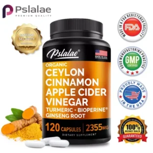 錫蘭肉桂膠囊 2355 毫克 - 含蘋果醋, 薑黃, 生物鹼