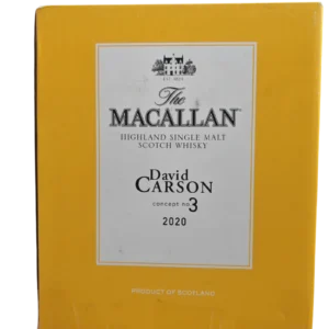 原箱六支- 麥卡倫 Concept No 3 'David Carson' 單一麥芽蘇格蘭高地威士忌 2020 (700ml) [禮盒裝]